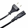 Powertech Καλώδιο Τροφοδοσίας VDE 2x0.5mm PVC Copper 1.5m Μαύρο