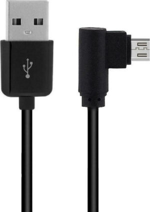 Powertech Καλώδιο USB 2.0 σε σε Γωνία (90°) micro USB