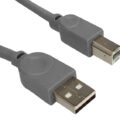 Powertech καλώδιο USB 2.0 σε USB Type Β copper 1.5m γκρι