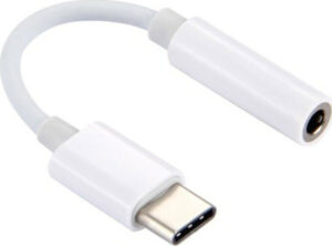 Powertech Καλώδιο USB-C Αρσενικό σε 3.5mm Θηλυκό Λευκό