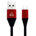 Powertech Καλώδιο USB σε Micro USB alu copper 1m μαύρο