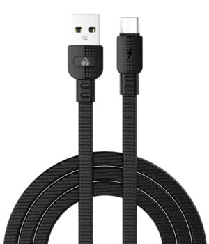 Powertech καλώδιο USB σε Micro USB armor 15W 3A 1m μαύρο