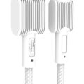 Powertech Καλώδιο USB σε Micro USB eco 12W 2.4A 1m Λευκό