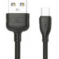 Powertech Καλώδιο Usb Σε Micro Usb Eco Copper 1M Μαύρο