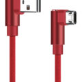 Powertech Καλώδιο USB σε Micro USB game 90 copper 1m κόκκινο