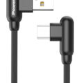 Powertech Καλώδιο USB σε Micro USB Game 90 Copper 1m Μαύρο