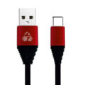 Powertech Καλώδιο Usb Σε Type-C Alu Copper 1m Μαύρο