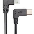 Powertech καλώδιο USB σε USB Type-C 90° Dual Easy USB 0.5m