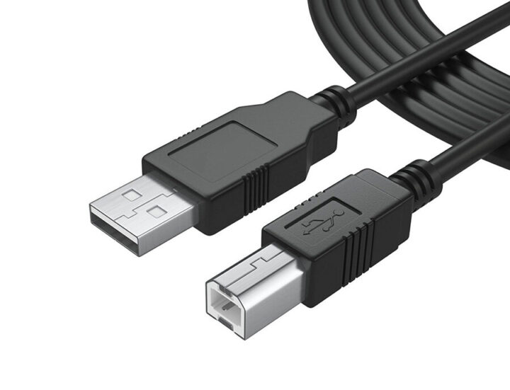 Powertech καλώδιο USB σε USB Type Β copper 5m μαύρο