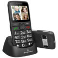 Powertech Κινητό Τηλέφωνο Sentry Eco Dual SIM με μεγάλα πλήκτρα, μαύρο