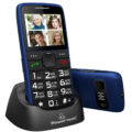 Powertech Κινητό Τηλέφωνο Sentry Eco Dual SIM με μεγάλα πλήκτρα, μπλε