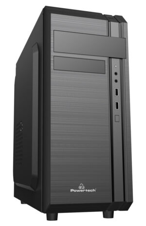 Powertech PC Case 2x USB 2.0 1x 80mm fan με PSU 500W