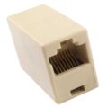 Powertech RJ45 εξάρτημα UTP (μούφα) θηλυκό/θηλυκό 8p8c λευκό