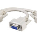Powertech Splitter VGA 15pin HD Male σε 2x Female 0.2m γκρι