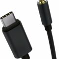 Powertech USB 2.0 Cable USB-C male - 3.5mm Μαύρο 1m