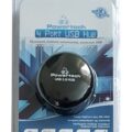Powertech USB 2.0 Hub 4 Θύρες Μαύρο
