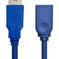 Powertech USB 3.0 Cable USB-A male - USB-A female Μπλε 5m