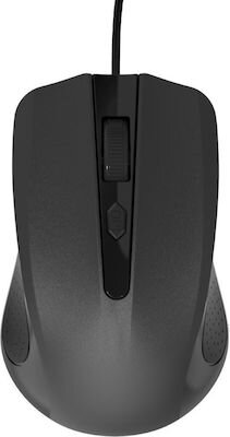 Powertech Wired Mouse Οπτικό 1200 DPI Black