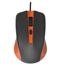 Powertech Wired Mouse Οπτικό 1200 DPI Πορτοκαλί