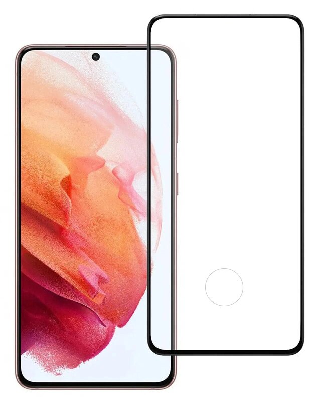 Προστατευτικά Οθόνης tempered glass 3D, full glue, Samsung S21 5G, μαύρο