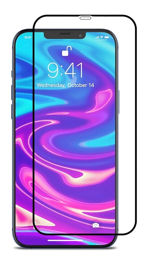 Προστατευτικά Οθόνης Tempered Glass 5D, full glue, iPhone 12 mini, μαύρο