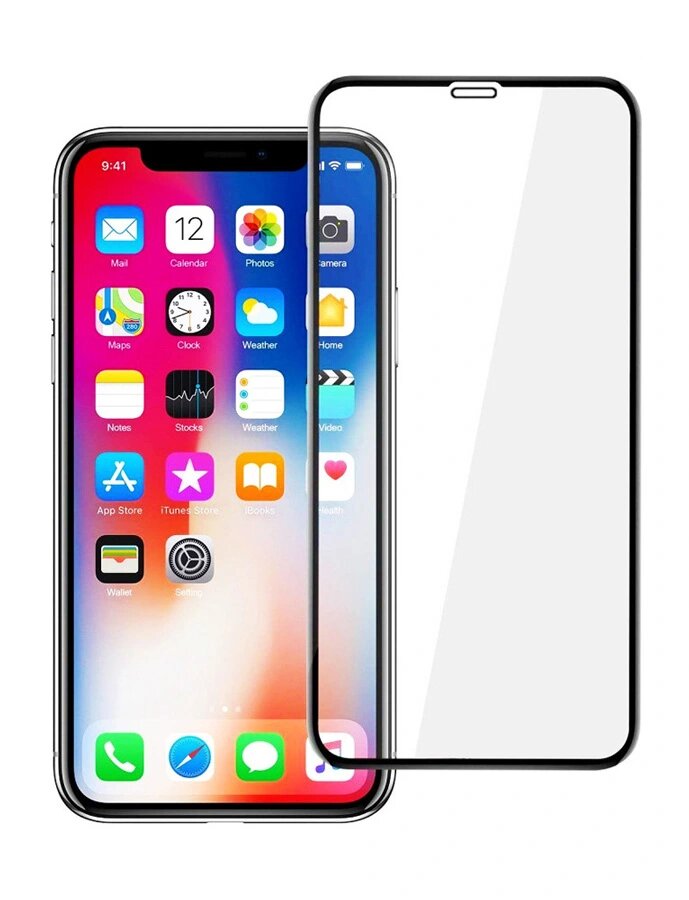Προστατευτικά Οθόνης Tempered Glass 5D Full Glue για iPhone XS Max, Black
