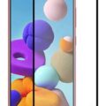 Προστατευτικά Οθόνης Tempered Glass 5D, full glue, για Samsung A21s & A21, μαύρο