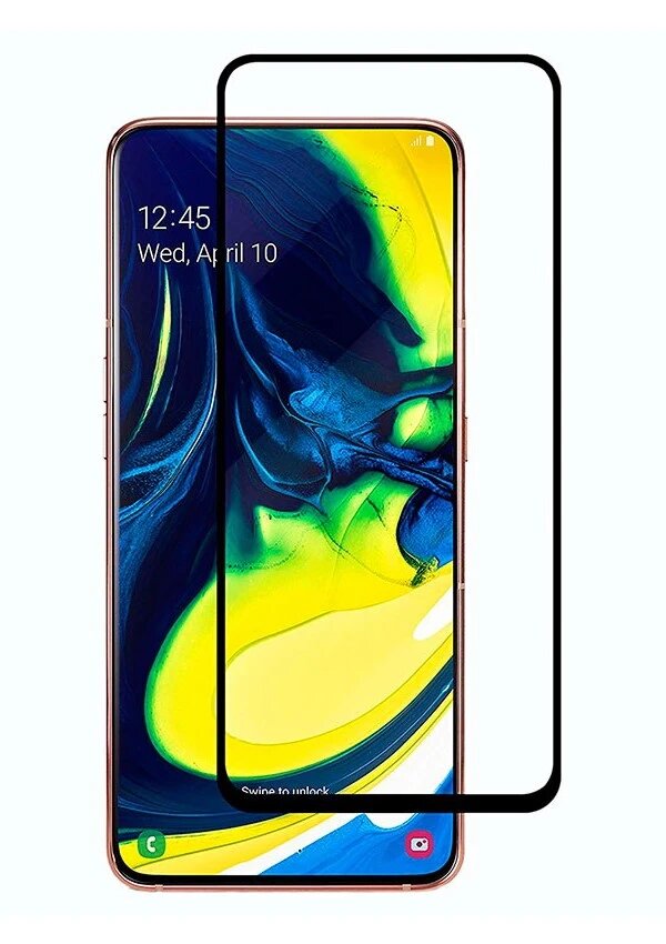 Προστατευτικά Οθόνης Tempered Glass 5D Full Glue, Samsung A71/A80/A90(S), μαύρο
