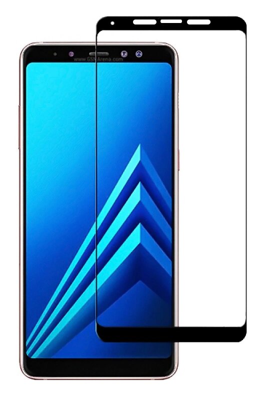 Προστατευτικά Οθόνης Tempered Glass 5D Full Glue για Samsung A8 Plus 2018, Black