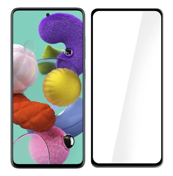 Προστατευτικά Οθόνης Tempered Glass 5D, Full Glue, Samsung Galaxy A51, μαύρο