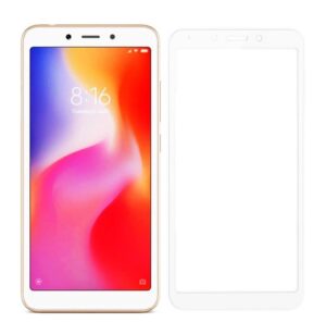 Προστατευτικά Οθόνης Tempered Glass 5D Full Glue για Xiaomi Redmi 6/6A, White