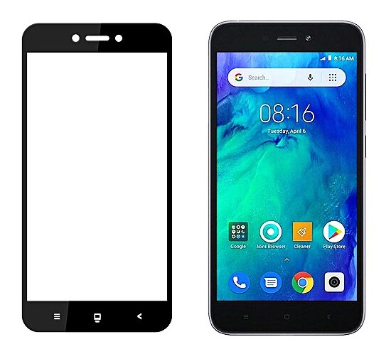 Προστατευτικά Οθόνης Tempered Glass 5D Full Glue για Xiaomi Redmi Go, Black