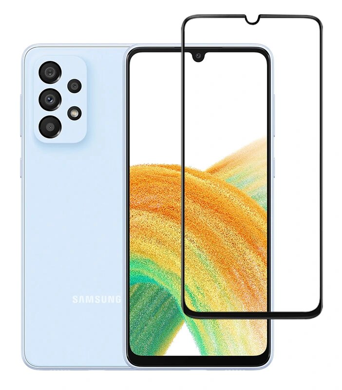 Προστατευτικά Οθόνης tempered glass 5D TGC-0553, full glue, Samsung A33 5G, μαύρο