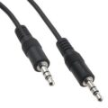 Qihang Cable Aux 3.5 Jack Ενισχυμενο 1m Black