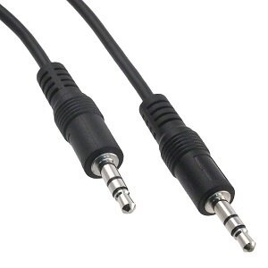 Qihang Cable Aux 3.5 Jack Ενισχυμενο 1m Black