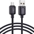 QIHANG Καλώδιο Micro USB 3m Σιλικόνης Black