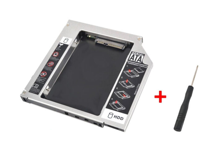 Qj53 - Second Hdd Caddy Για Cd Slim Θήκη Σκληρού Δίσκου Hdd & Ssd 2.5" Sata