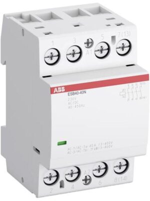 Ρελέ Ισχύος Ράγας 4P 40A 4NO 230VAC/DC Αθόρυβος ESB40-40N