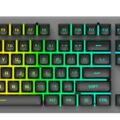 Roar Gaming Πληκτρολόγιο με RGB φωτισμό (Ελληνικό) Ασημί