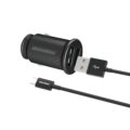 Rockrose Φορτιστής Αυτοκινήτου Ranger P2 με Καλώδιο 2x Usb 12w Μαύρο