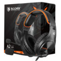 Sades Gaming Headset A2 multiplatform 3.5mm μαύρα