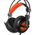 SADES Gaming Headset A6 Over Ear USB, LED Πορτοκαλί