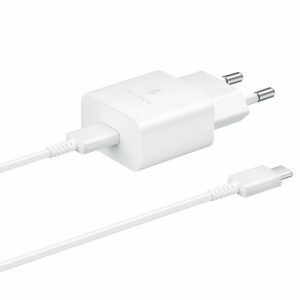 Samsung Φορτιστής Θύρα USB-C Καλώδιο USB Type-C 15W Power Delivery Λευκό