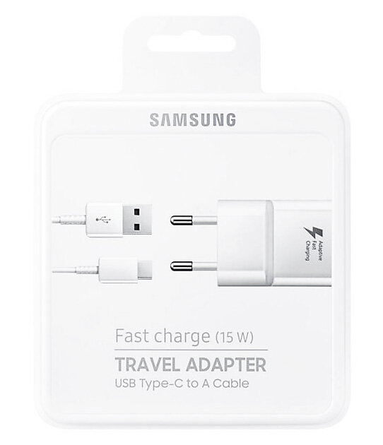 Samsung Orig Φορτιστής Usb Type C 15w 2a Λευκό