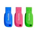 SanDisk Cruzer Blade USB Flash Disk 16GB (3-Pack) - Μπλε Πράσινο Κόκκινο Blister