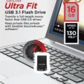 SanDisk Ultra Fit USB 3.1 32GB Small Form Factor