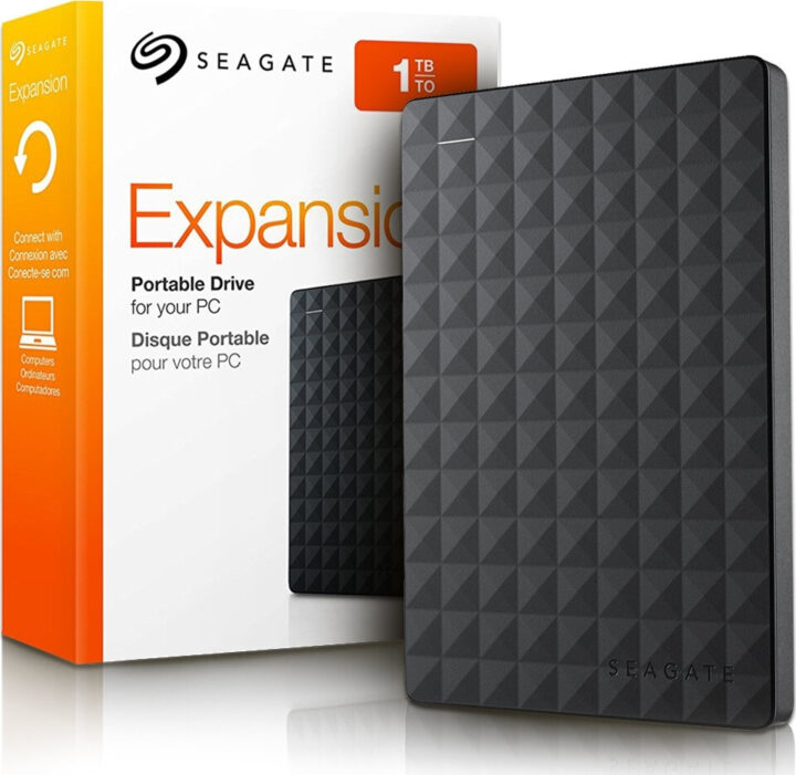 Seagate Eξωτερικός Σκληρός Δίσκος 2.5" Expansion Portable 1TB Μαύρο