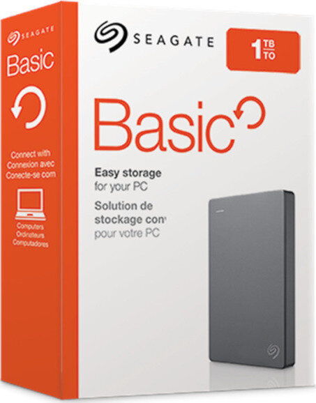 Seagate Ext. HDD 2.5'' Basic 1TB, USB 3.0 Μαύρο