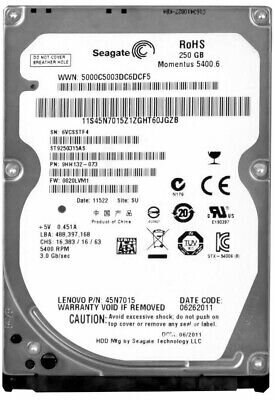 Seagate ST9250315AS HDD NB 250GB SATA