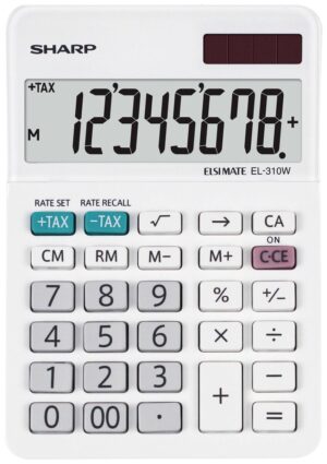 Sharp EL-310W Pocket calculator White Display